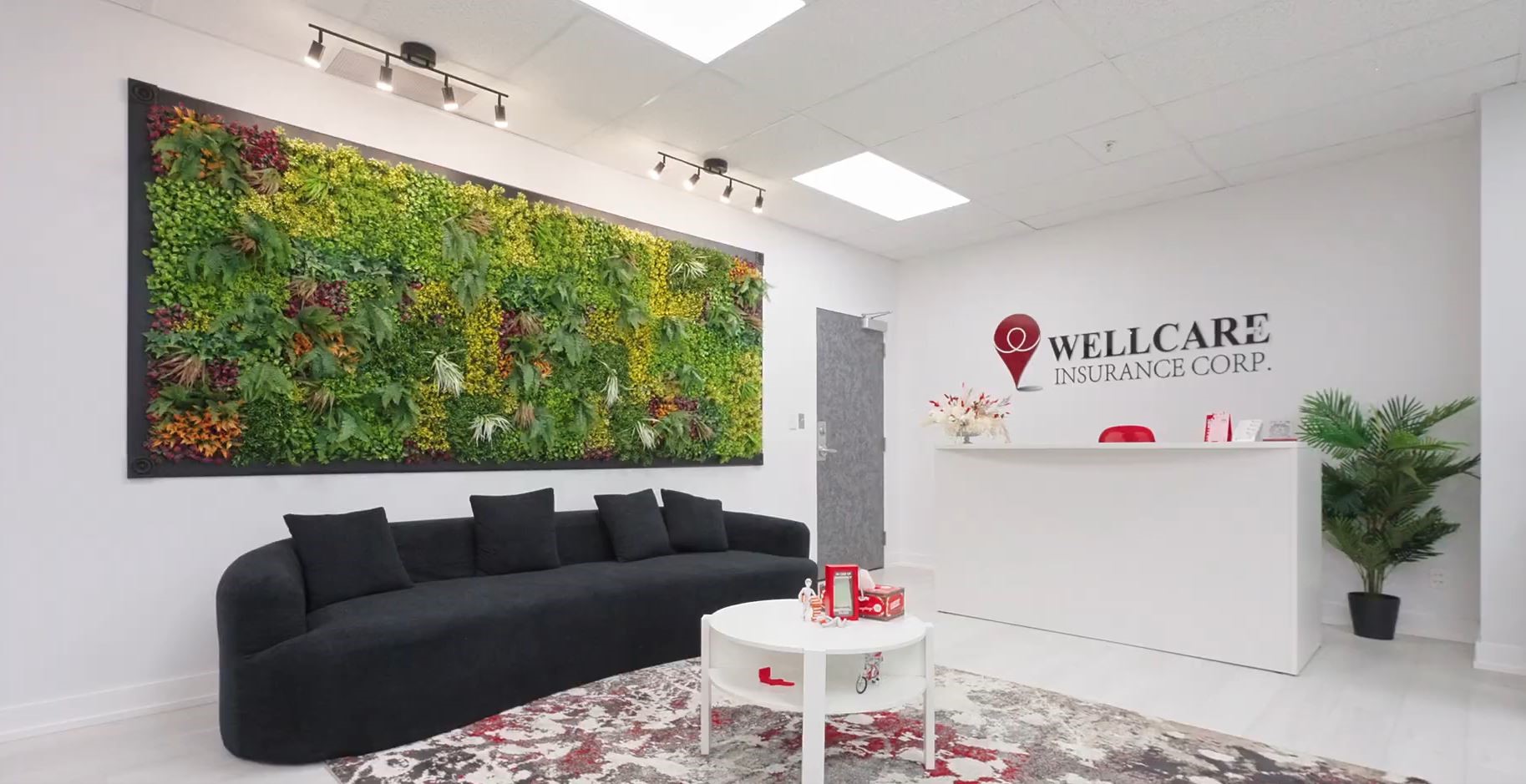 Modern reception area at Pickering Branch